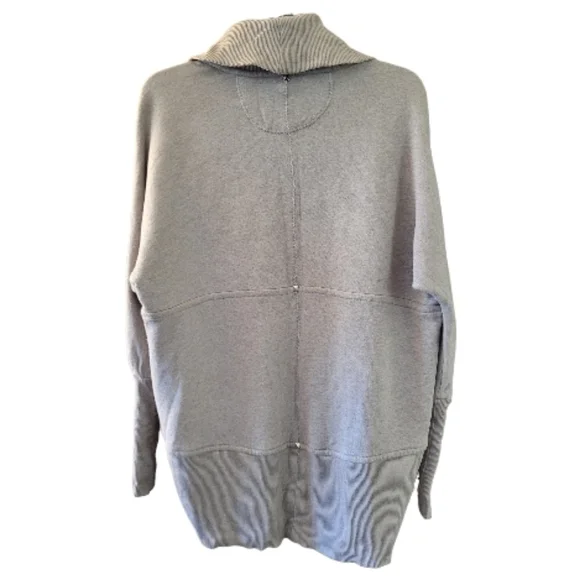 Aritzia Wilfred Women's Light Gray Diderot Cocoon Open Front Cardigan - Size XS - Picture 3 of 9